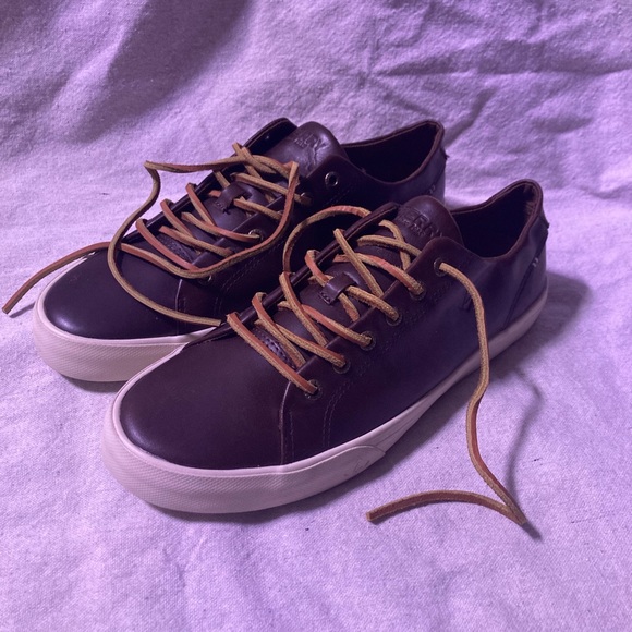Sperry Top-sider Sts19818 Brown Strip Plushwave Ltt Leather Lace Up Men’s 10.5 - Picture 1 of 10